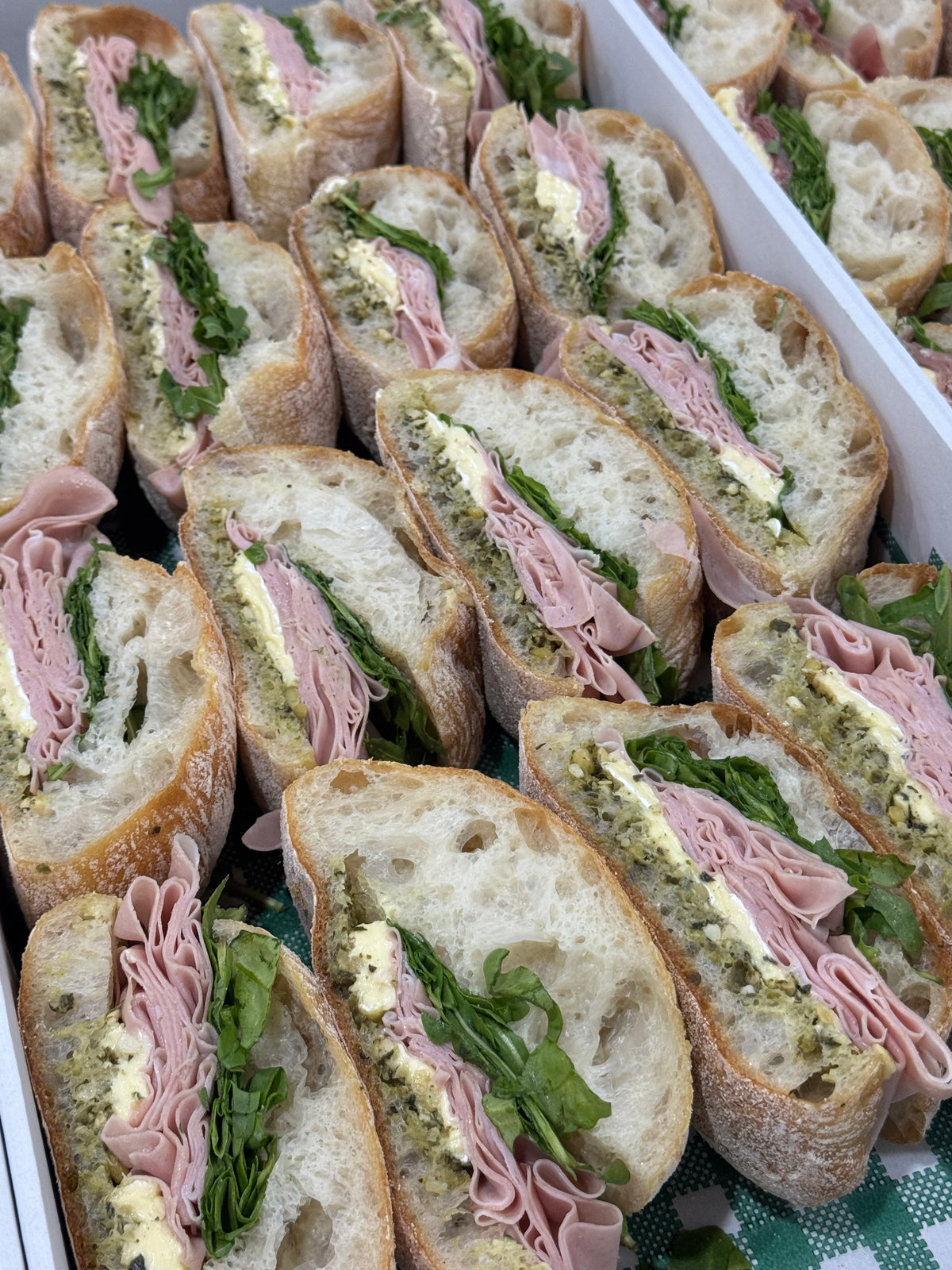 Gourmet Olive Mortadella & Brie Ciabatta (20 pieces)